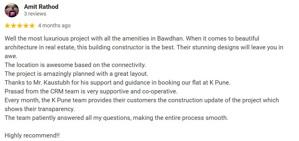 K Pune Testimonial Image