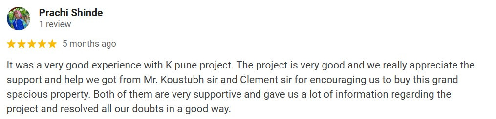 K Pune Testimonial Image